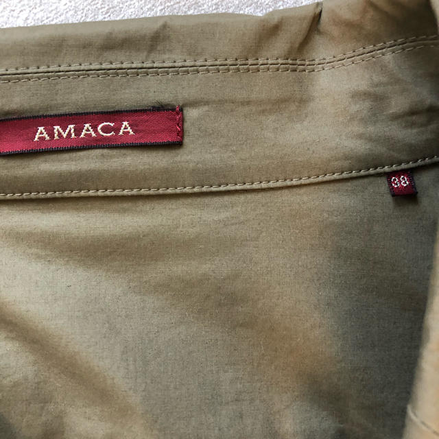 AMACA(アマカ)のAMACA 膝丈ワンピース  カーキ色 レディースのワンピース(ひざ丈ワンピース)の商品写真