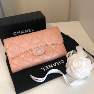 シャネル(CHANEL)のシャネル   ピンクベージュ   財布  美品     シリアルあり(財布)