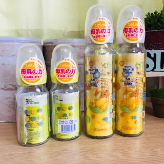 コンビ(combi)のコンビ テテオ 哺乳瓶 4本セット 100ml 200ml (哺乳ビン)