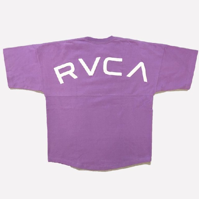 完売　希少ARCH RVCA LOGO 
ルーカ アーチロゴ Tシャツ　パープル