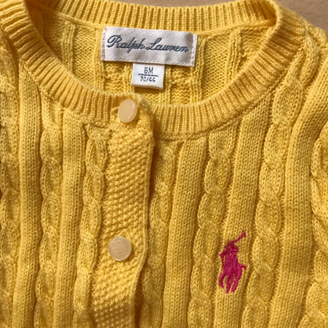 Ralph Lauren(ラルフローレン)のラルフローレン 6M/70 カーディガン キッズ/ベビー/マタニティのベビー服(~85cm)(カーディガン/ボレロ)の商品写真