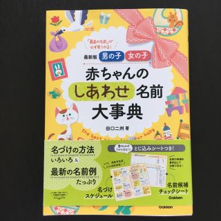 ガッケン(学研)の赤ちゃんのしあわせ名前大辞典 名付け本(その他)