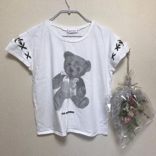 メリージェニー(merry jenny)の肩 レースアップ クマ Ｔシャツ(Tシャツ(半袖/袖なし))