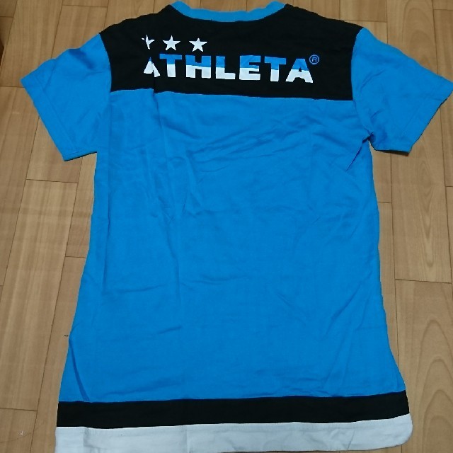 ATHLETA(アスレタ)の専用です！アスレタ綿Tシャツブルー&ブラック二枚セット メンズのトップス(Tシャツ/カットソー(半袖/袖なし))の商品写真