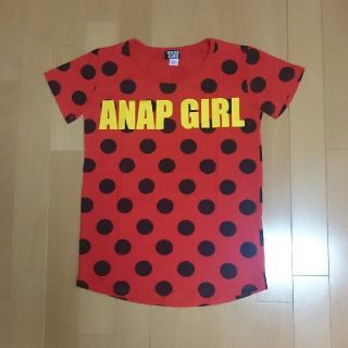 アナップ(ANAP)のANAP GIRL♡ドットロゴTシャツ XS(Tシャツ/カットソー)