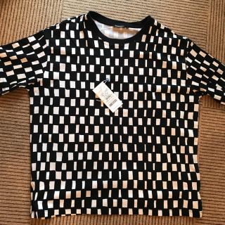 マリメッコ(marimekko)のマリメッコ 市松模様Tシャツ サイズL 定価14040円 美品 ポルトガル製(Tシャツ(半袖/袖なし))