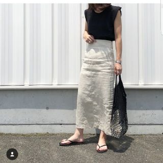 MilaOwen 新品タグ付き パッチポケットリネンタイトスカート