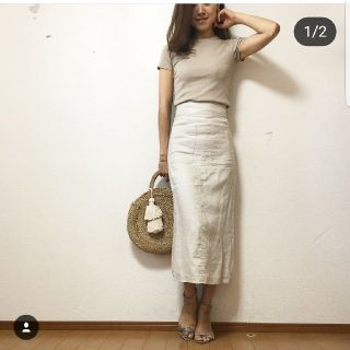 Mila Owen - MilaOwen 新品タグ付き パッチポケットリネンタイト