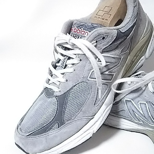 New Balance(ニューバランス)の定3万USA製限定!ニューバランス990ビンテージスニーカー灰銀1300最安値！ メンズの靴/シューズ(スニーカー)の商品写真