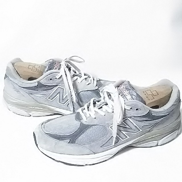 New Balance(ニューバランス)の定3万USA製限定!ニューバランス990ビンテージスニーカー灰銀1300最安値！ メンズの靴/シューズ(スニーカー)の商品写真