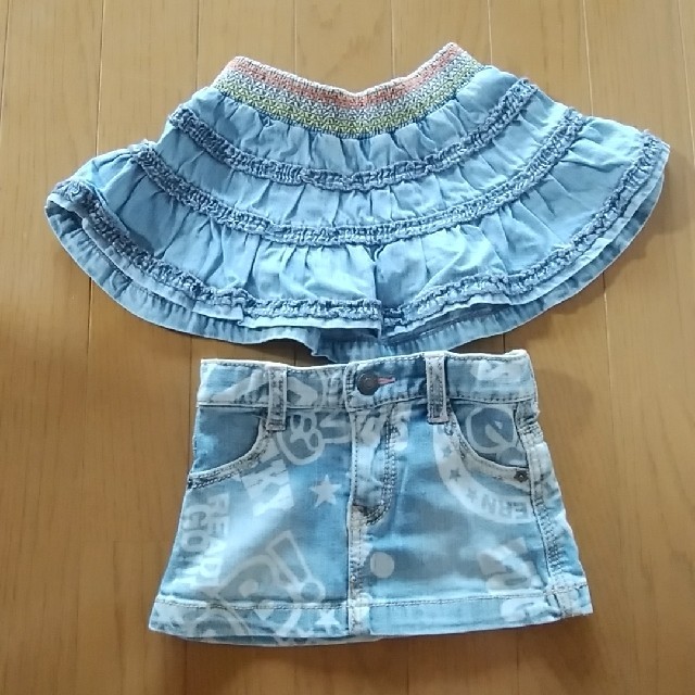 e.a.B(エーアーベー)の女の子スカート 2点 キッズ/ベビー/マタニティのベビー服(~85cm)(スカート)の商品写真