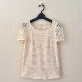 お値下げしました!ジャスグリッティ☆半袖レースカットソー