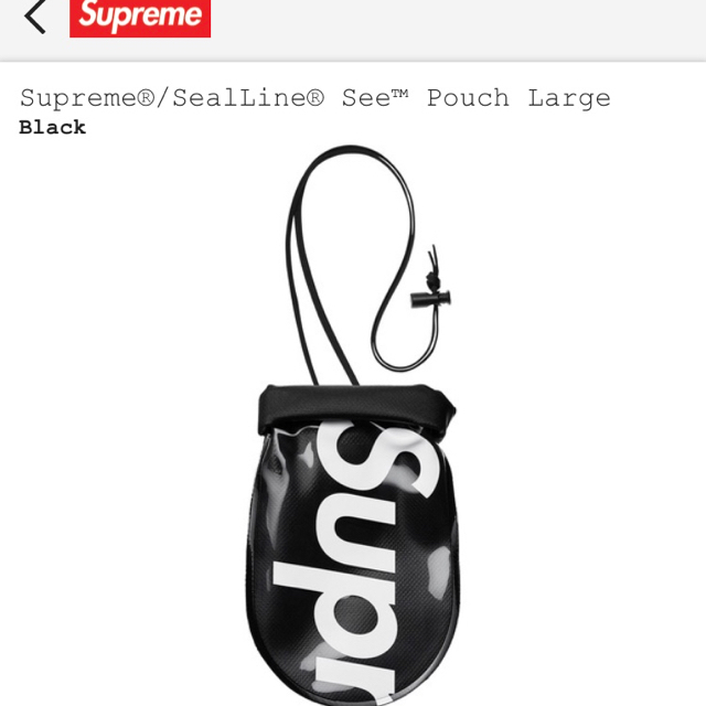 Supreme®/SealLine® See™ Pouch L ポーチ-