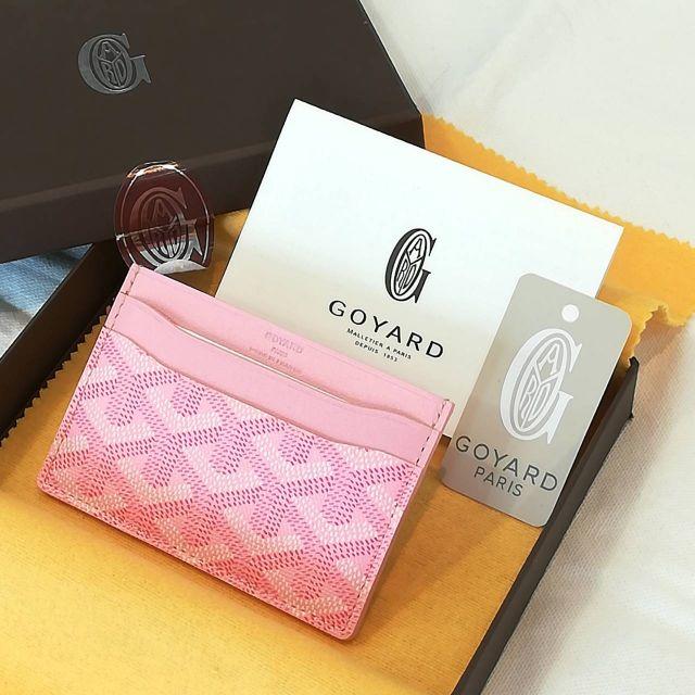 GOYARD - 未使用品 ゴヤール カードケース ピンク オーダーカラー 箱 ...