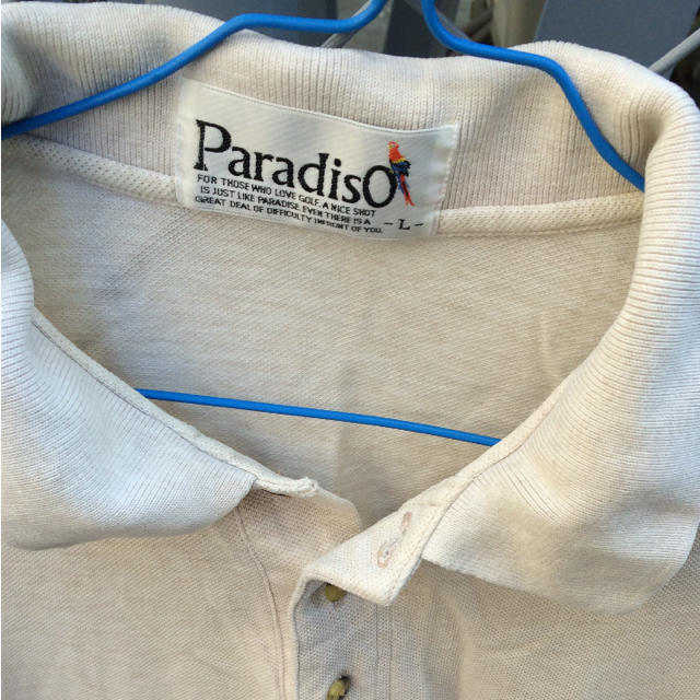 Paradiso(パラディーゾ)のパラディーゾ ポロシャツ L スポーツ/アウトドアのゴルフ(ウエア)の商品写真