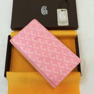 ゴヤール(GOYARD)の美品　ゴヤール　リシュリュー　ファスナー付長財布　ピンク　上代14万7960円(財布)