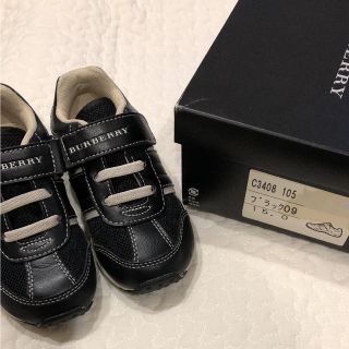 バーバリー(BURBERRY)の《美品》Burberry 黒スニーカー 15㎝(スニーカー)