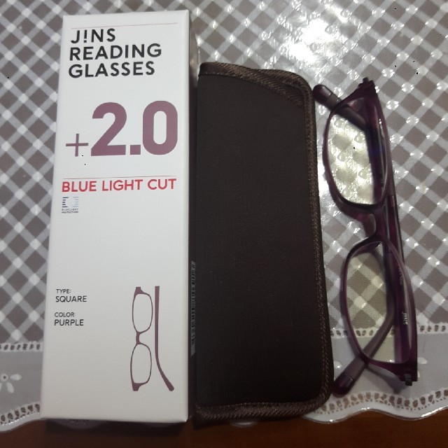 JINS(ジンズ)のJINS　リーディンググラス　パープル レディースのファッション小物(サングラス/メガネ)の商品写真
