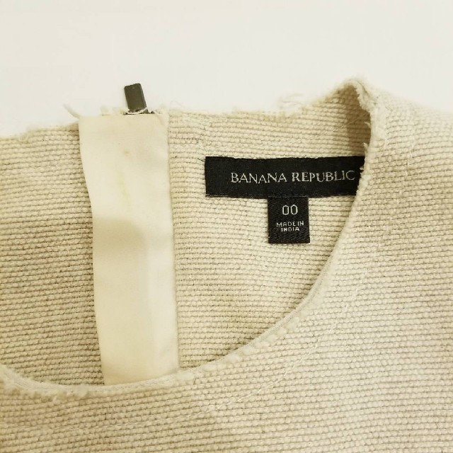 Banana Republic(バナナリパブリック)のBANANA REPUBLICバナナリパブリック麻ワンピース レディースのワンピース(ひざ丈ワンピース)の商品写真