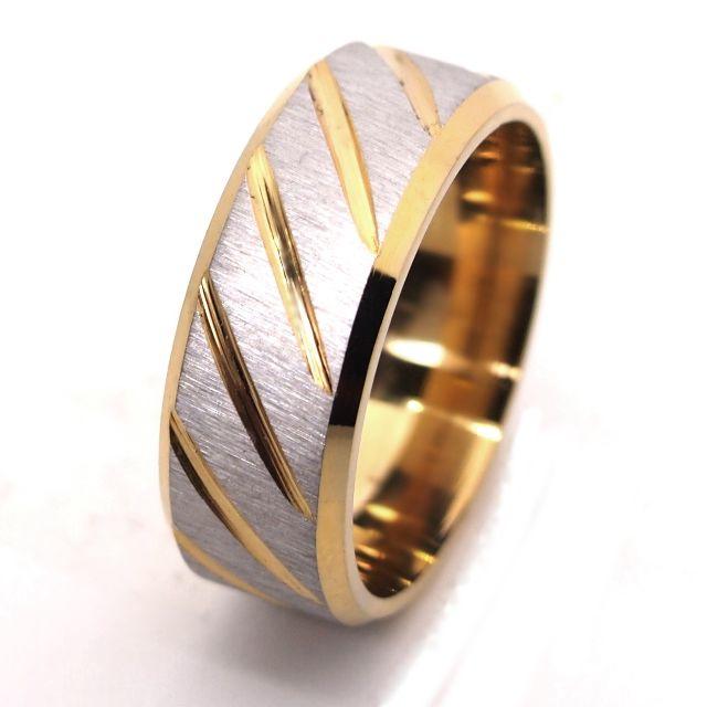 【21号】【ゴールド】ステンレスツイルリング　指輪　メンズ　レディース メンズのアクセサリー(リング(指輪))の商品写真