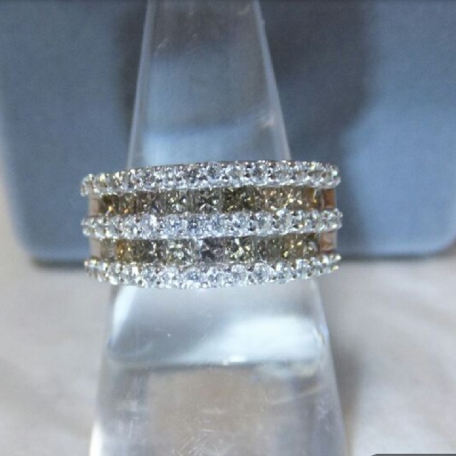 ＊ プリンセスカットダイヤモンド リング 1.60ct レディースのアクセサリー(リング(指輪))の商品写真