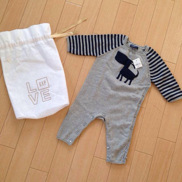 babyGAP(ベビーギャップ)のベビーギャップ＊新作秋冬用ロンパース キッズ/ベビー/マタニティのベビー服(~85cm)(ロンパース)の商品写真