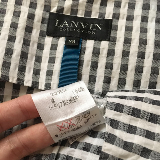 LANVIN COLLECTION(ランバンコレクション)の【美品】ギンガムチェック ワンピース❤︎ レディースのワンピース(ロングワンピース/マキシワンピース)の商品写真