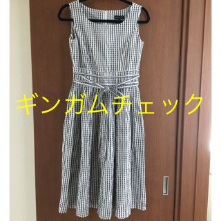 ランバンコレクション(LANVIN COLLECTION)の【美品】ギンガムチェック ワンピース❤︎(ロングワンピース/マキシワンピース)