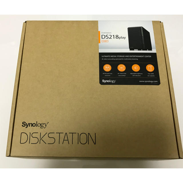 【美品】Synology DiskStation DS218play NAS PC周辺機器