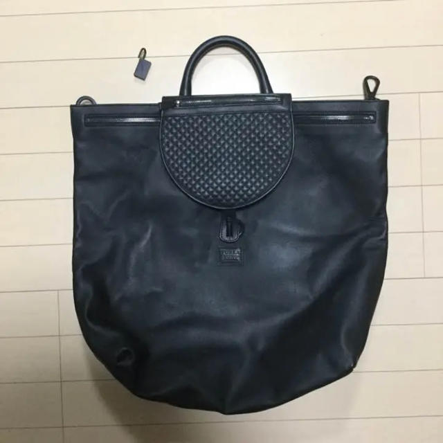 Furla(フルラ)の◆新品◆FURLA フルラ レザー3WAY バックパック トート 黒 イタリア製 メンズのバッグ(バッグパック/リュック)の商品写真