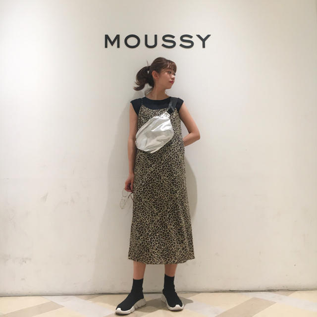 MOUSSY レオパードキャミワンピース