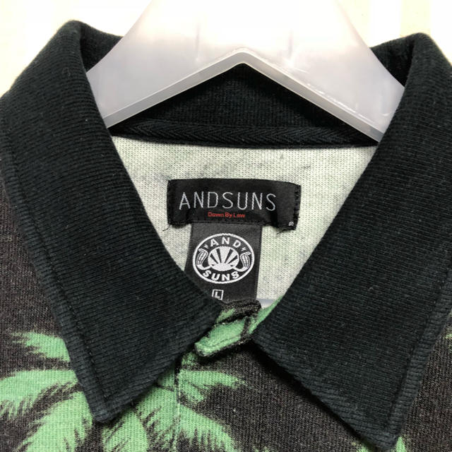 ANDSUNS(アンドサンズ)のANDSUNS 半袖ポロシャツ Lサイズ メンズのトップス(ポロシャツ)の商品写真