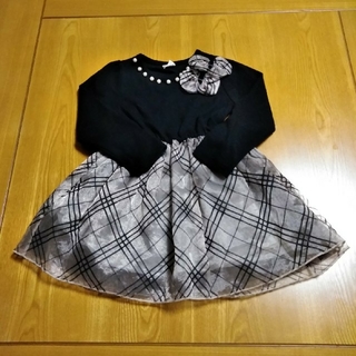 韓国子供服　フォーマルチュールドレス　100サイズ(ドレス/フォーマル)