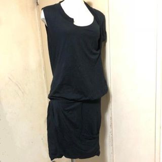 マウジー(moussy)のmoussy◆黒◆アシメデザインワンピース(ミニワンピース)