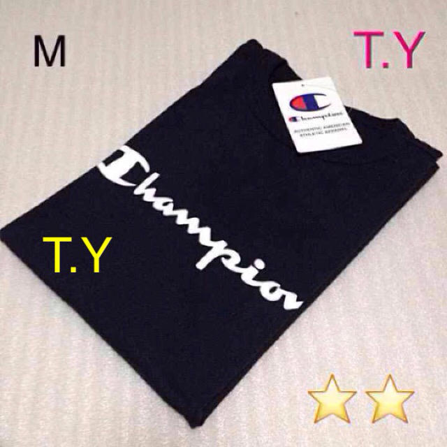 Champion(チャンピオン)のChampion Tシャツ 黒 Supreme EMODA Ungrid好きに メンズのトップス(Tシャツ/カットソー(半袖/袖なし))の商品写真