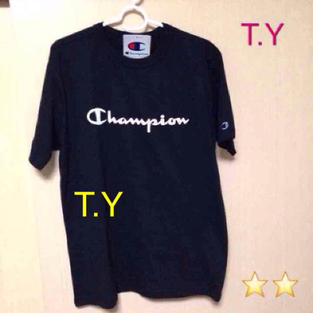 Champion(チャンピオン)のChampion Tシャツ 黒 Supreme EMODA Ungrid好きに メンズのトップス(Tシャツ/カットソー(半袖/袖なし))の商品写真
