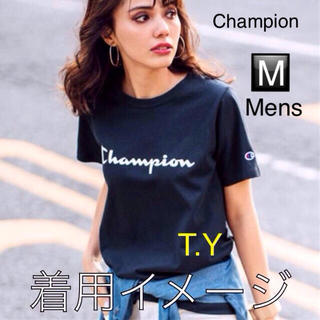 チャンピオン(Champion)のChampion Tシャツ 黒 Supreme EMODA Ungrid好きに(Tシャツ/カットソー(半袖/袖なし))