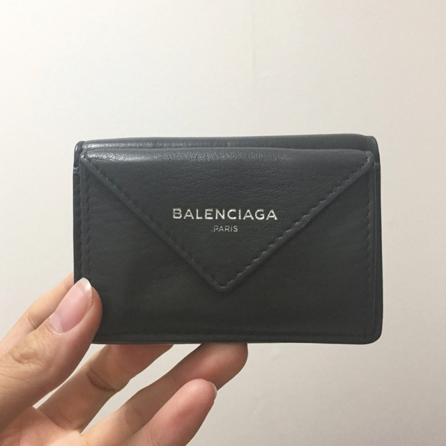 BALENCIAGA バレンシアガ ミニ財布 グレー