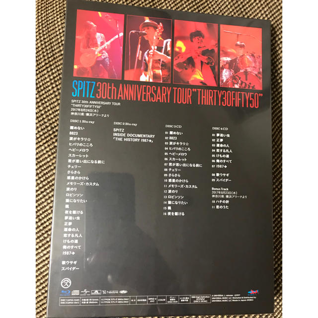 新品 SPITZ 30th ANNIVERSARY TOUR Blu-ray