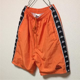 カッパ(Kappa)の希少 90s Kappa カッパ サイドライン ビック パンツ サイズM 奇抜色(ショートパンツ)