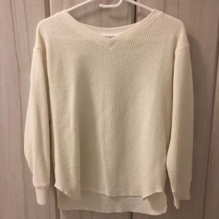 ユニクロ(UNIQLO)のUNIQLO ワッフルVネックT(Tシャツ(長袖/七分))