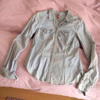 エイチアンドエム(H&M)のH&M◆デニムシャツ(シャツ/ブラウス(長袖/七分))