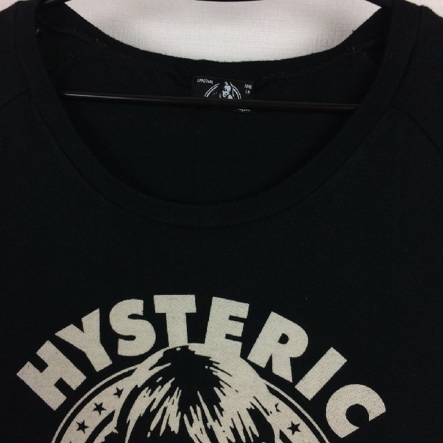 HYSTERIC GLAMOUR(ヒステリックグラマー)の美品 ヒステリックグラマー 長袖カットソー レディース ブラック フリーサイズ レディースのトップス(カットソー(長袖/七分))の商品写真