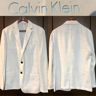 カルバンクライン(Calvin Klein)のカルバンクライン プラチナム ホワイトサマージャケット(テーラードジャケット)