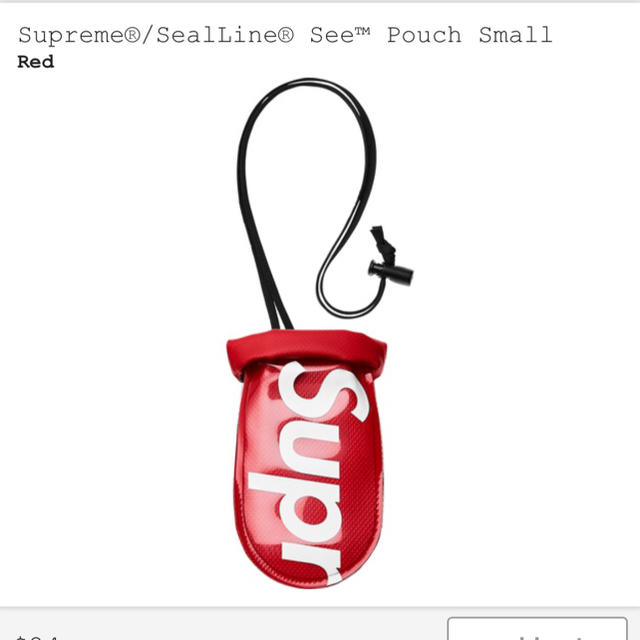 赤 Small Supreme Sealine See Pouch