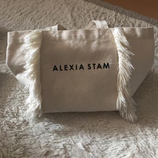 アリシアスタン(ALEXIA STAM)の♡様専用 お取り置き ALEXIA STAM 白フリンジトートバック(トートバッグ)