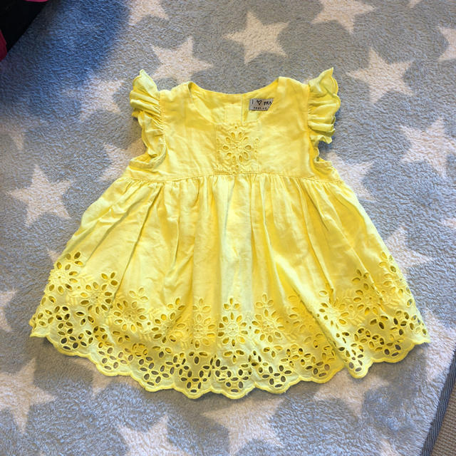 NEXT(ネクスト)のnext スカラップ レースワンピース 美品  キッズ/ベビー/マタニティのキッズ服女の子用(90cm~)(ワンピース)の商品写真