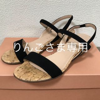 プラージュ(Plage)のりんごさま専用 CORSO ROMA 9 コロソローマ サンダル 黒 36(サンダル)