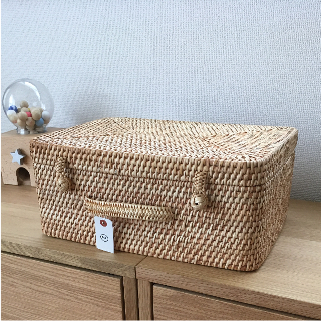 MUJI (無印良品) - あゆしし様専用 MUJI ラタン バスケット➁の MUJI (無印良品) - あゆしし様専用 MUJI ラタン バスケット➁の