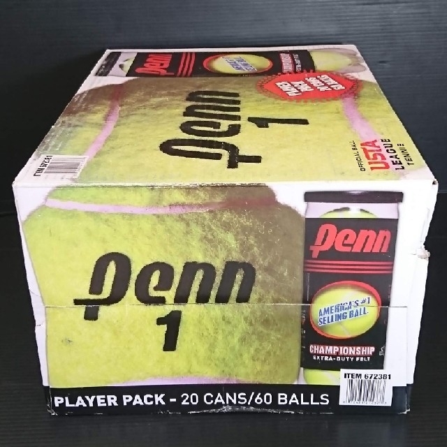 新品 Penn CHAMPIONSHP 硬式テニスボール 60球